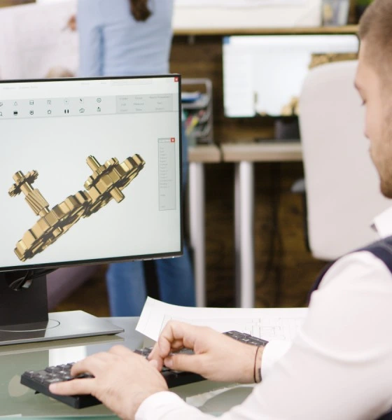 Reviewing a technical design on a computer